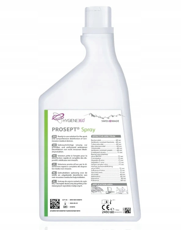 Płyn do dezynfekcji powierzchni PROSEPT Spray Hygiene360 1l