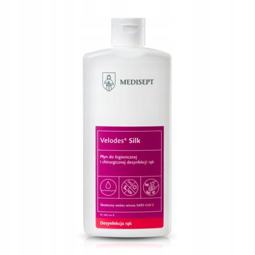 Płyn do dezynfekcji rąk i skóry Velodes Silk 500ml