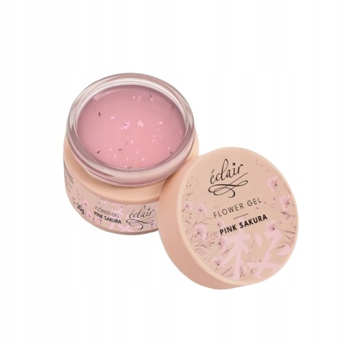 Żel budujący z kwiatkami Eclair Flower Gel Pink Sakura 30g