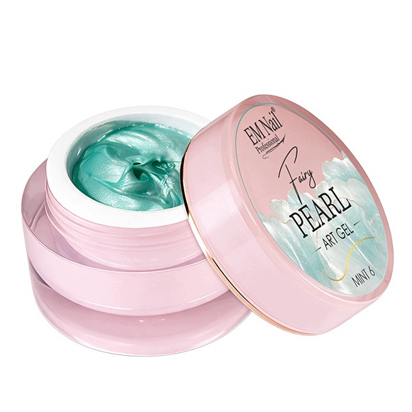 Żel do zdobień 3D EM Nail Fairy Pearl Art Gel Mint 6