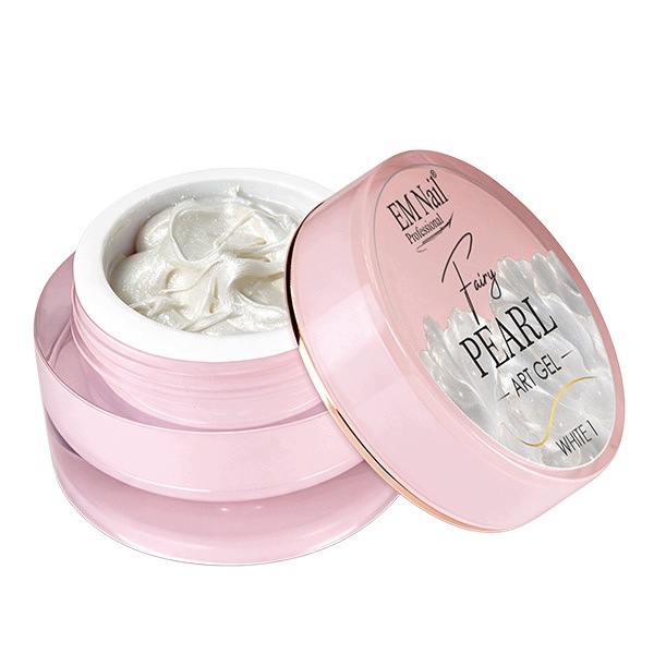 Żel do zdobień 3D EM Nail Fairy Pearl Art Gel White 1