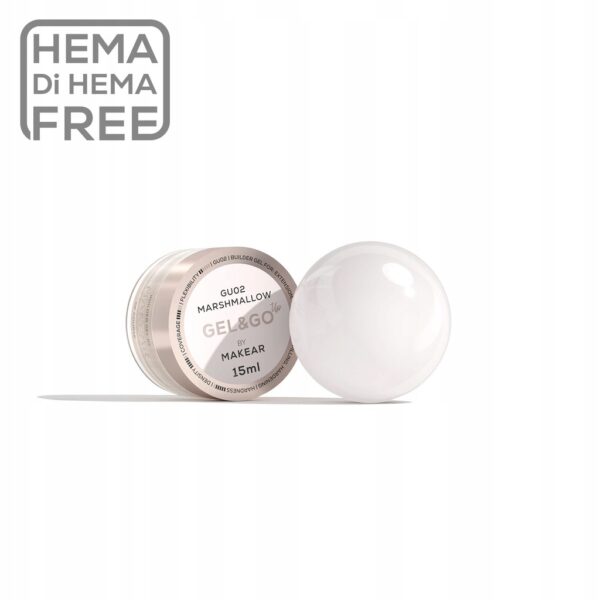 Żel budujący Makear Gel&Go GU02 Marshmallow 15ml
