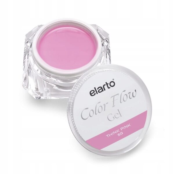 Żel budujący Elarto Color Flow Gel Think Pink 5g