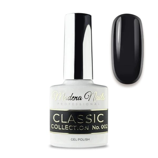 Lakier hybrydowy Modena Nails 002 Black 7,3ml
