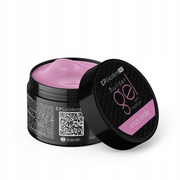 Żel budujący Excellent Pro Builder Gel Crazy Bride 50g