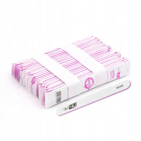 Pilniki Nail4U Basic III Prosty 180/240 25szt