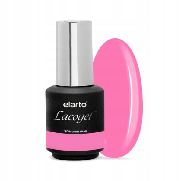 Lakier hybrydowy Elarto Lacogel nr 906 Cool Pink 7ml