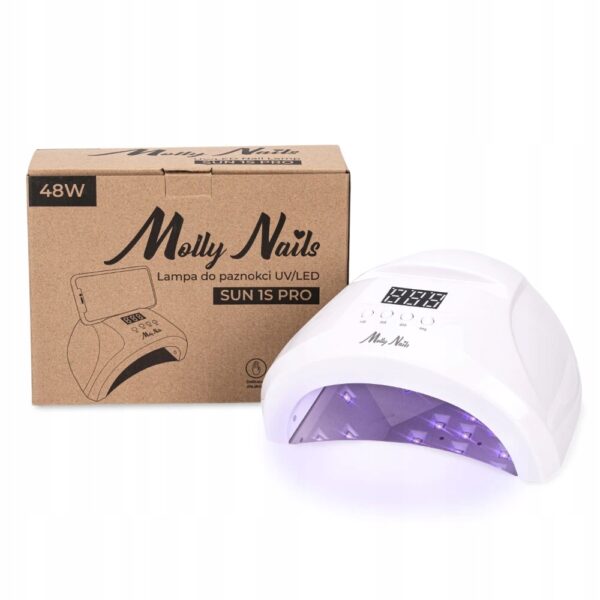 Lampa UV LED Molly Nails SUN 1S Pro 48W Biała