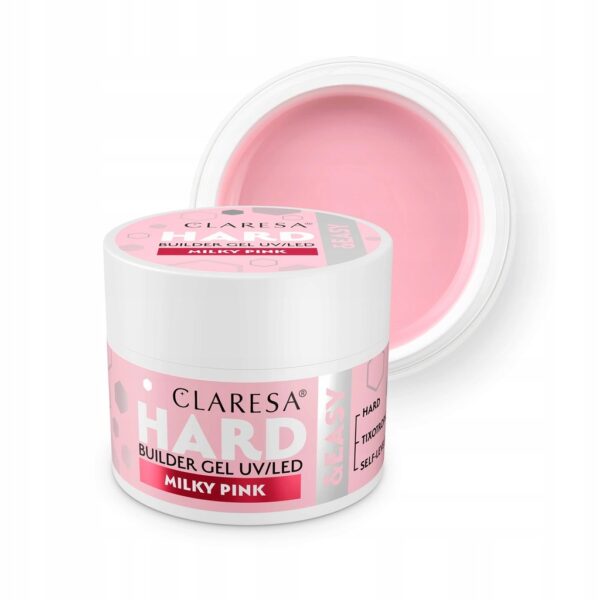 Żel budujący Claresa Hard&Easy Builder Gel Milky Pink 45g