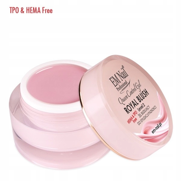 Żel budujący EM Nail Queen Control Gel Level 2 Royal Blush 5ml