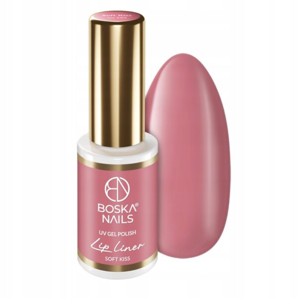 Lakier hybrydowy Boska Nails Lip Liner Soft Kiss No 593 6ml