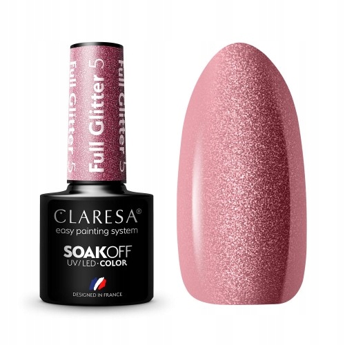 Lakier hybrydowy Claresa Full Glitter 5