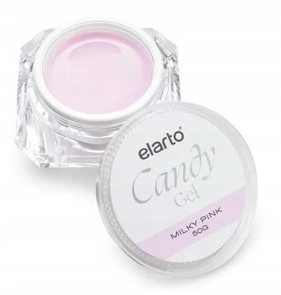 Żel budujący Elarto Różowy Candy Milky Pink 50g