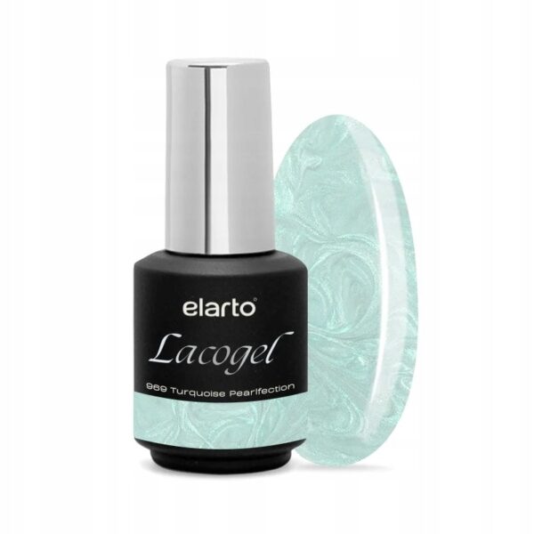 Lakier hybrydowy Elarto Lacogel 969 Turquoise Pearlfection 7ml