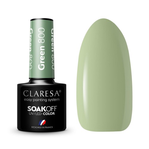 Lakier hybrydowy Claresa Green 800