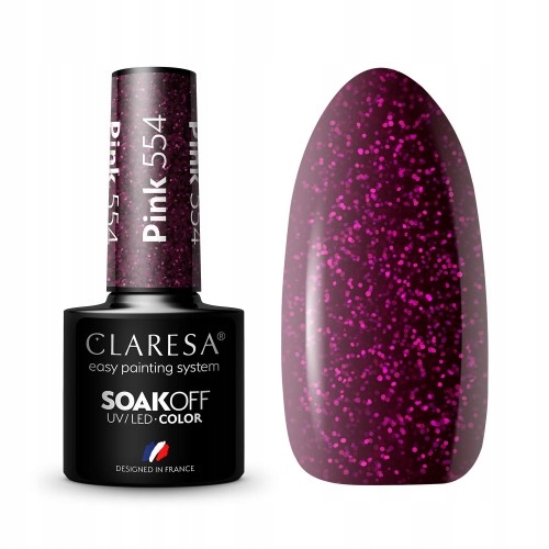 Lakier hybrydowy Claresa Pink 554