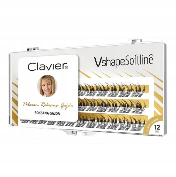 Kępki rzęs Clavier Vshape Softline by Roksana Gajda 12mm