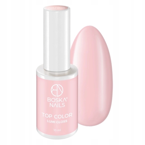 Top hybrydowy Boska Nails Top Color No Wipe Lumi Gloss 10ml