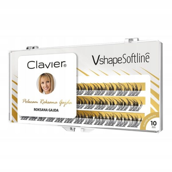 Kępki rzęs Clavier Vshape Softline by Roksana Gajda 10mm