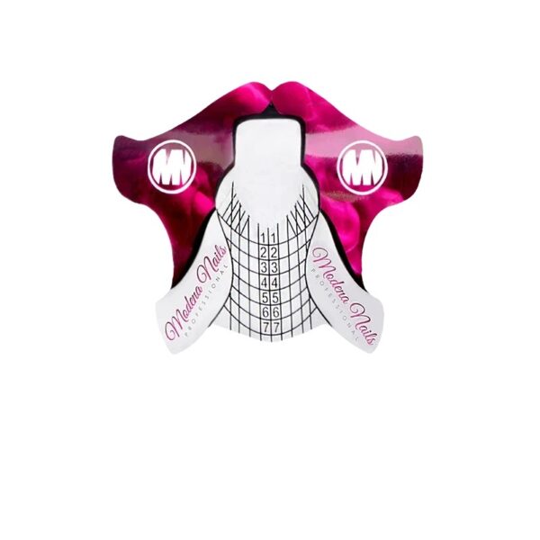 Szablon do przedłużania paznokci Modena Nails Crystal Line Form 50szt