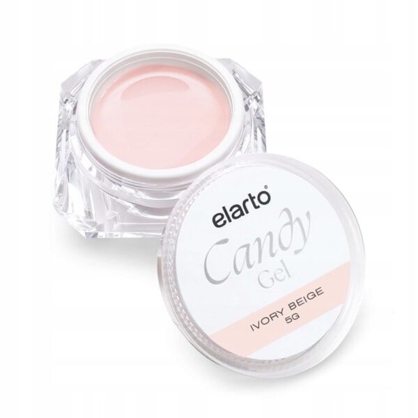 Żel budujący Elarto Candy Gel Ivory Beige 5g