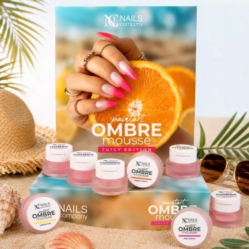 Zestaw żeli do zdobień NC Nails Paintart Ombre Mousse Juicy Edition 12szt