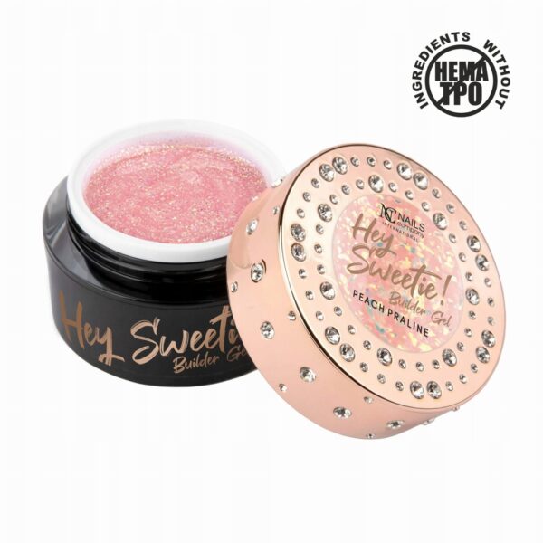 Żel budujący NC Nails Hey Sweetie Builder Gel Peach Praline 15g