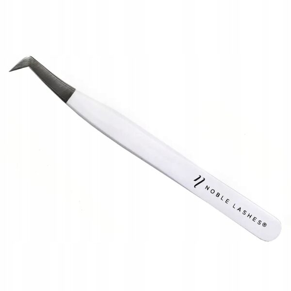 Pęseta do rzęs Noble Lashes White Swan Maxi