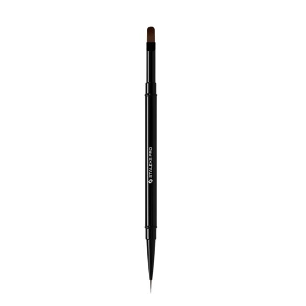 Pędzelek dwustronny do zdobień Staleks Double-Ended Brush 10/11mm NBE-03/06