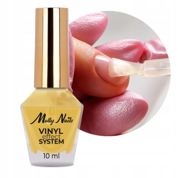 Odżywka do paznokci Molly Nails Base&Care 2in1 Vinyl Effect System 10ml
