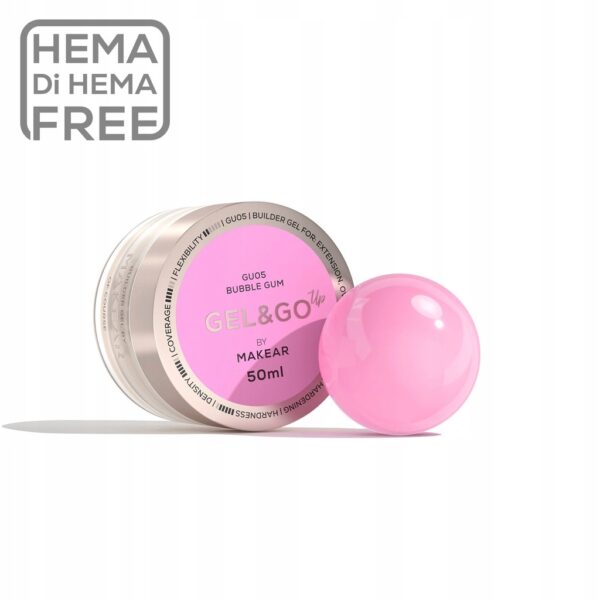 Żel budujący Makear Gel&Go GU05 Bubble Gum 50ml