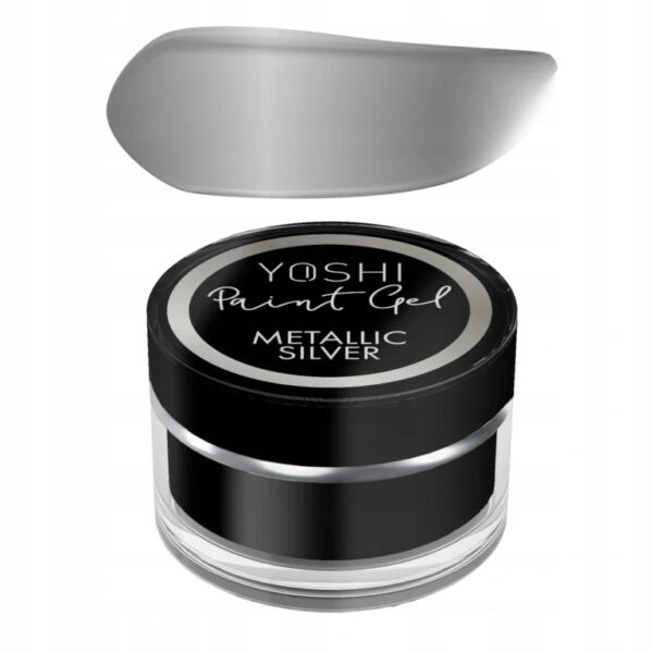 Żel do zdobień Yoshi Paint Gel Metallic Silver 5ml